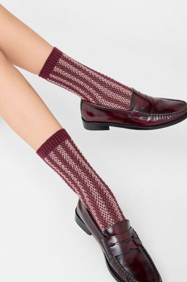Two-Tone Socks with Cashmere