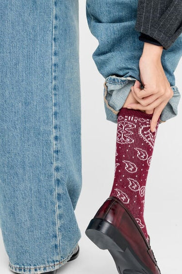Bandana Socks with Cashmere