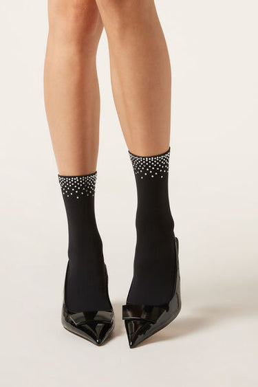 Diaté Appliqué Opaque Socks