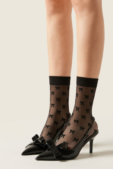 All-Over Bow Socks