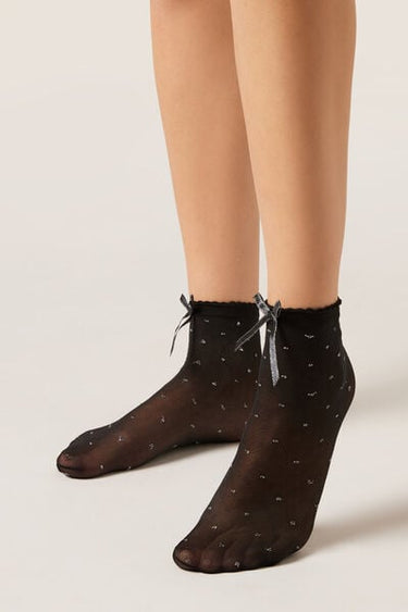 Glitter and Bow Socks