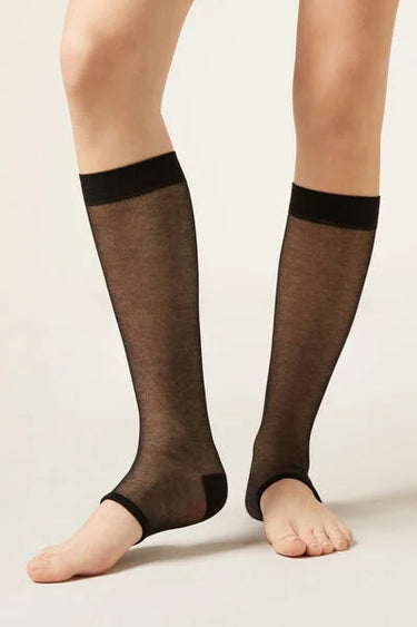 Open-Toe Long Socks