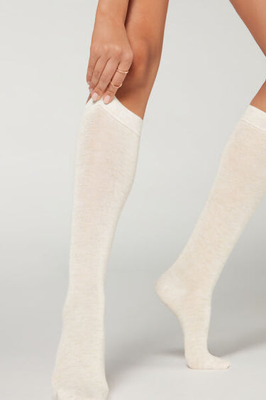 Cashmere and Glitter Long Socks