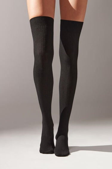 Over-the-Knee Socks in Soft Cotton