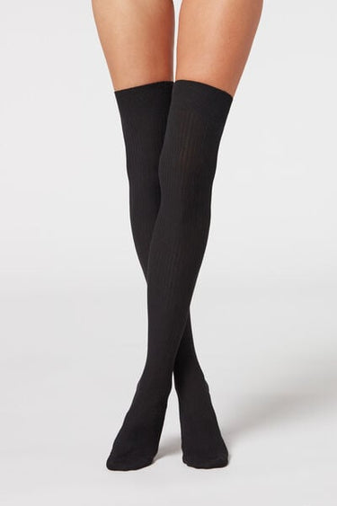 Over-the-Knee Socks in Soft Cotton
