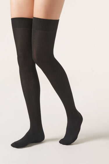 Over-the-Knee Socks with Cashmere