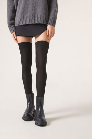 Over-the-Knee Socks with Cashmere