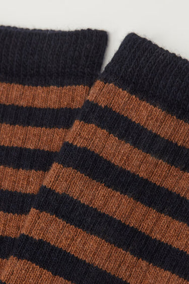 Striped Cashmere Long Socks