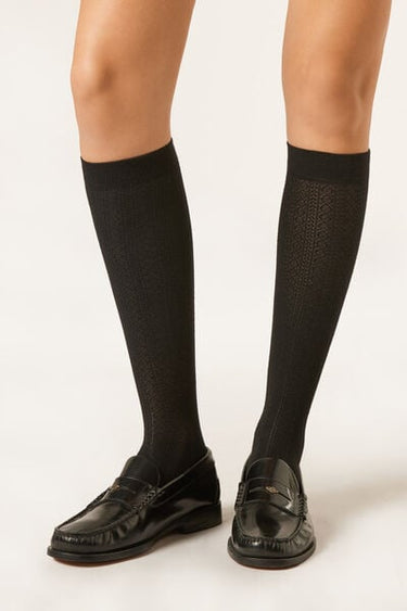 Chain Cashmere Long Socks