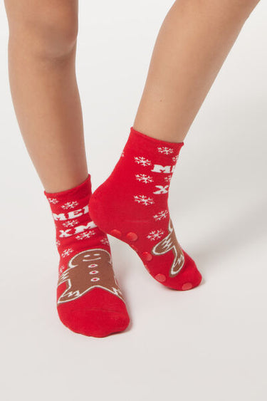 Kids’ Gingerbread  Non-Slip Socks