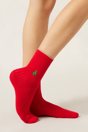 Christmas-Patterned Socks