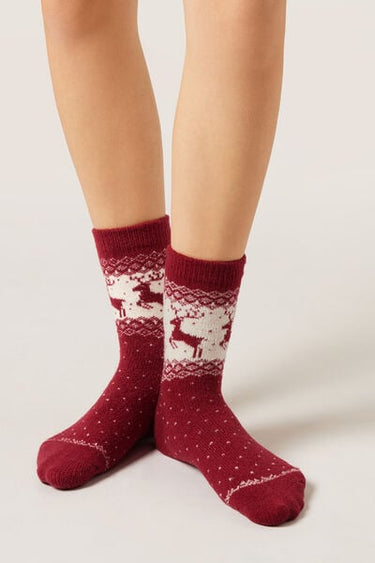 Christmas-Patterned Soft Socks