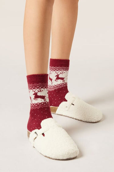 Christmas-Patterned Soft Socks