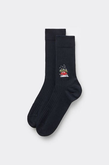 Men’s Christmas-Patterned Socks
