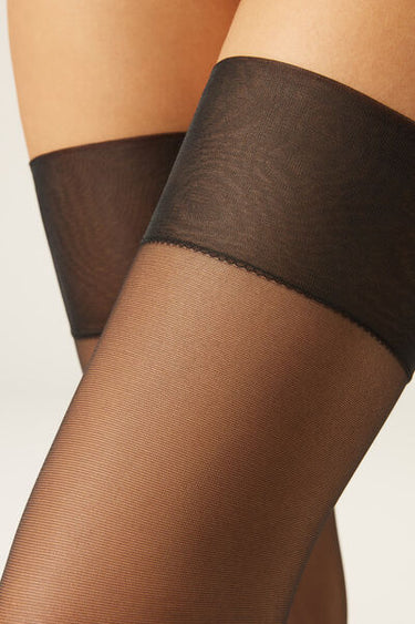 20 Denier Sheer Garter Belt Effect Socks Calzedonia Malta 20 Denier Sheer Garter Belt Effect Socks Calzedonia Malta