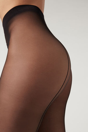 20 Denier Sheer Back Seam Tights