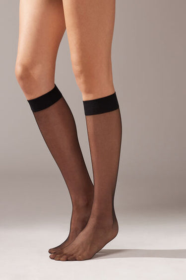 8 Denier Sheer Comfort Cuff Knee-Highs