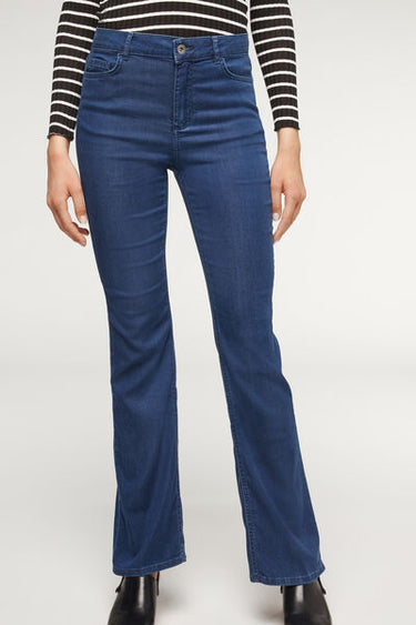 Eco Light Denim Flared Jeans