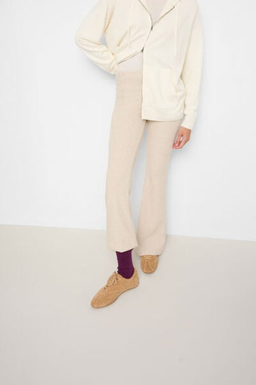 Flare Trousers in Modal and Cashmere