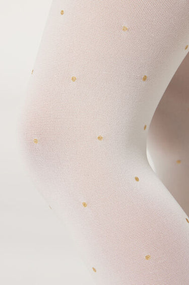 Girls' Opaque Tights with Glitter