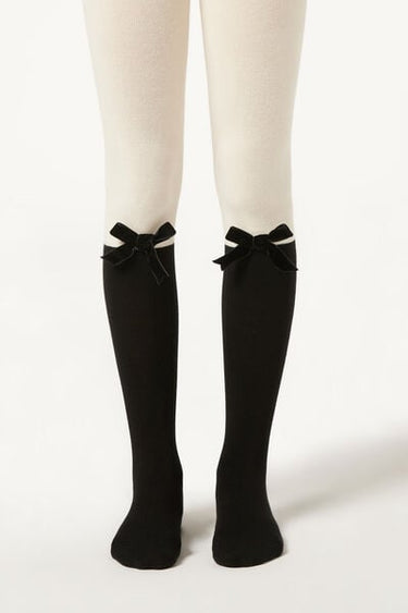 Girls’ Cotton Longuette Tights