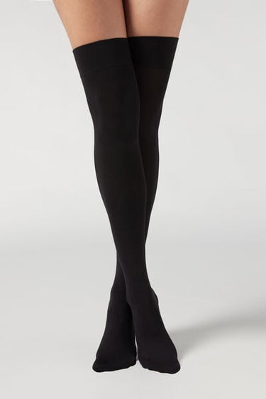 Microfibre Opaque Over-the-Knee Stockings