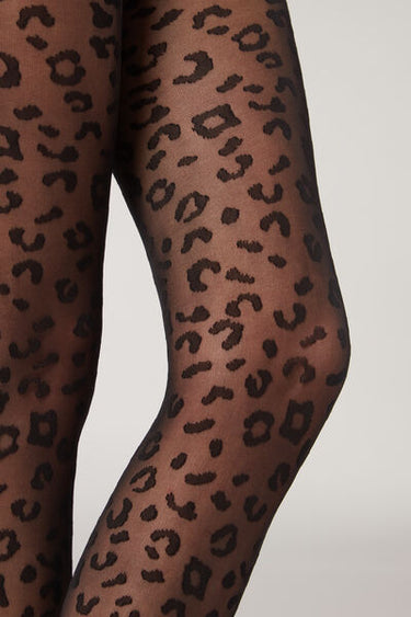Animal Pattern 30 Denier Sheer Tights