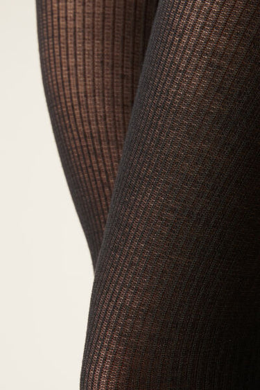 Ribbed Tights with Cashmere