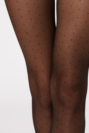40 Denier Micro Polka Dot Sheer Tights