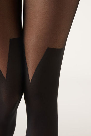 Over-the-Knee Effect Boot-Design 70 Denier Tights