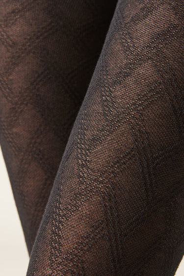 Striped Cashmere Tights