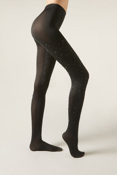 Shiny Tights with Gemstones