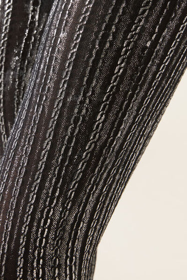 Metallic Silver 100 Denier Opaque Tights