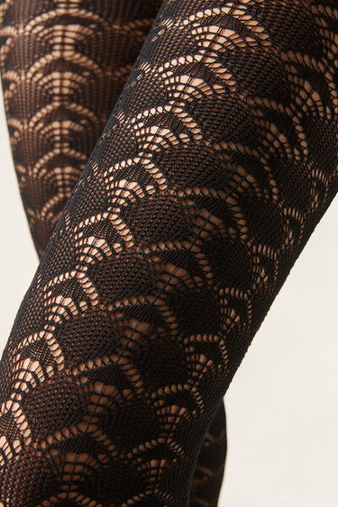 Openwork 100 Denier Opaque Tights