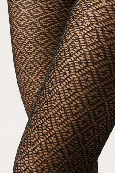 Openwork Opaque Tights