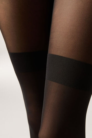 Longuette-Effect Tights