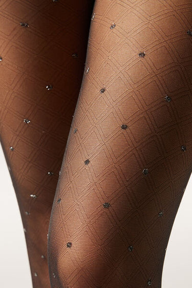 Glitter Polka Dot Sheer Tights