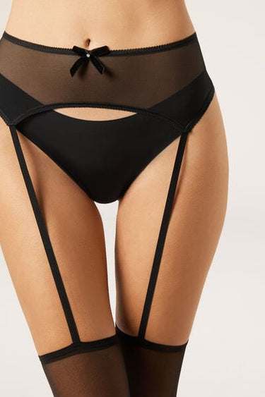 Garter Belt-Effect Tights