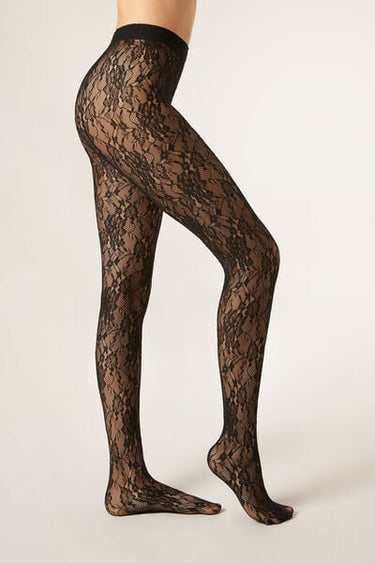 Floral Lace Tights