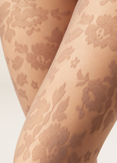 Floral Sheer Tights