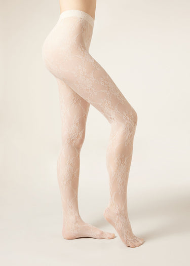 Floral Lace Tights