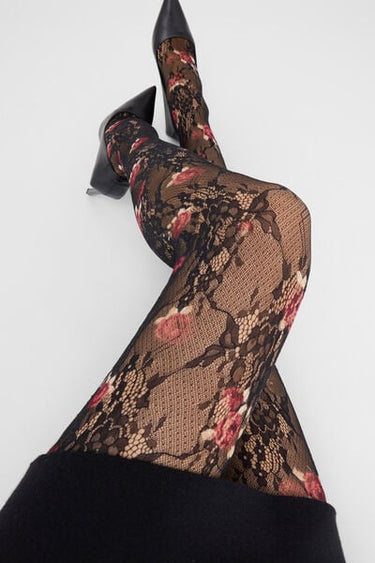 Lace and Rose Tights