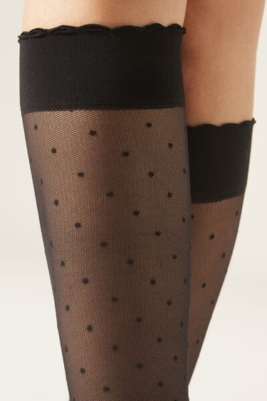 Patterned knee-high socks