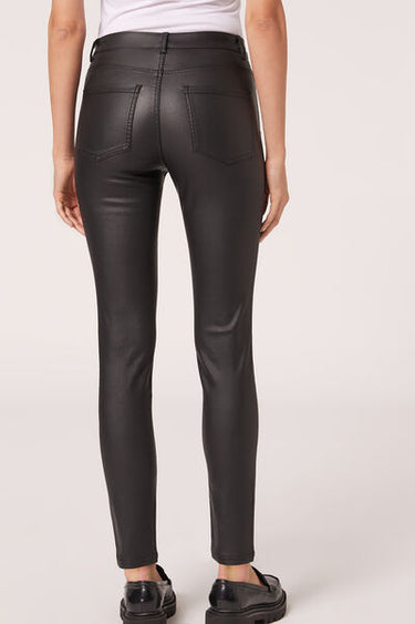 Leather Effect Skinny Leggings