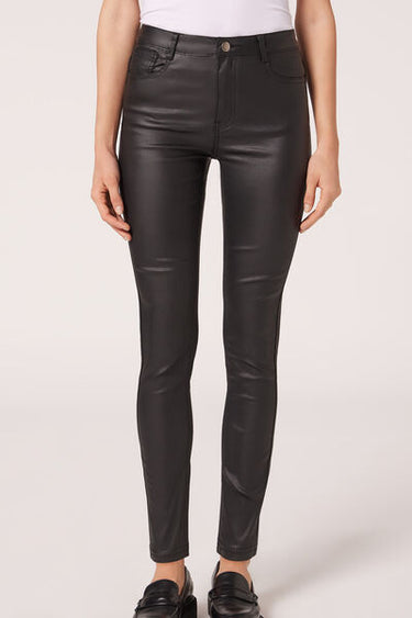Leather Effect Skinny Leggings