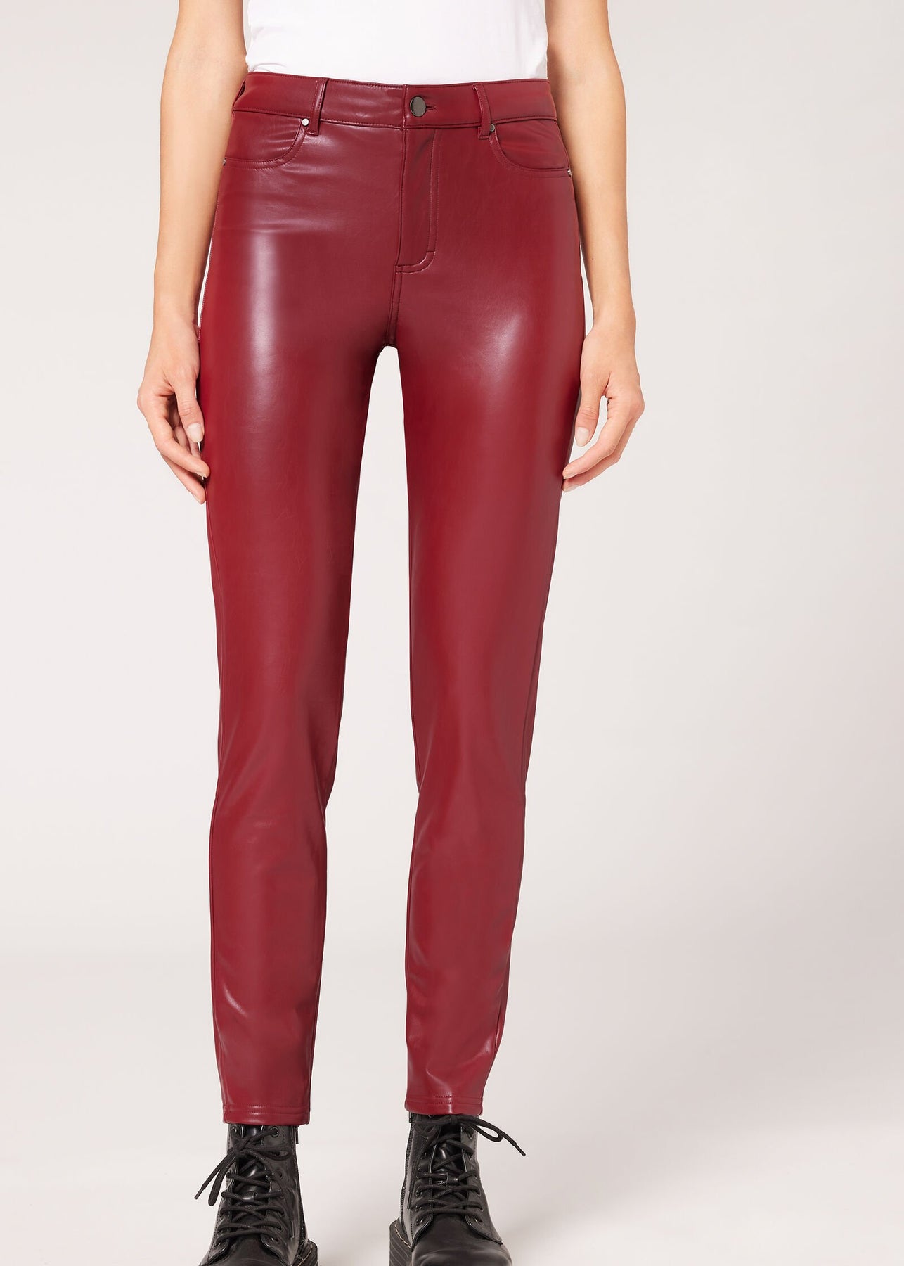 CALZEDONIA Thermal Leather Effect Leggings  Leather, Leggings are not  pants, Calzedonia