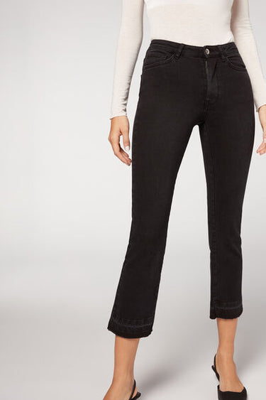 Cropped Flare Jeans