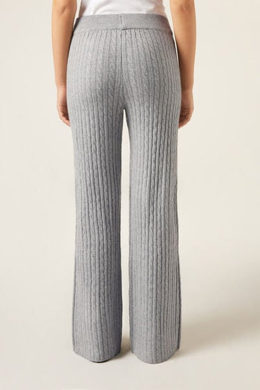 Cable Pattern Palazzo Trousers