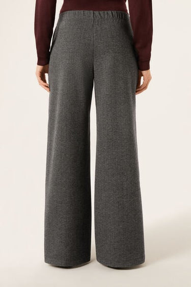 Soft Touch Herringbone Palazzo Trousers