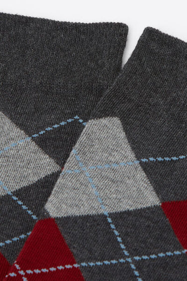 Men's Patterned Cotton Socks